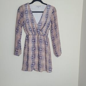 Charlotte Russe pink sheer floral dress